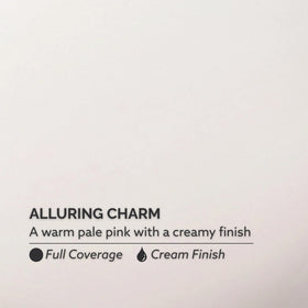 Dazzle Dry Alluring Charm swatch on nail wheel for color comparison benefit