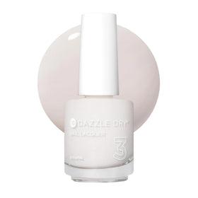 Dazzle Dry front bottle showing pale off-white shade and sleek packaging for easy identification