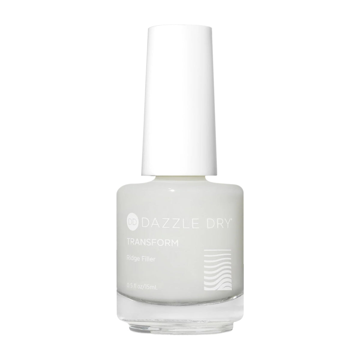 Dazzle Dry front packaging showing bottle and label for clear ridge filler benefit