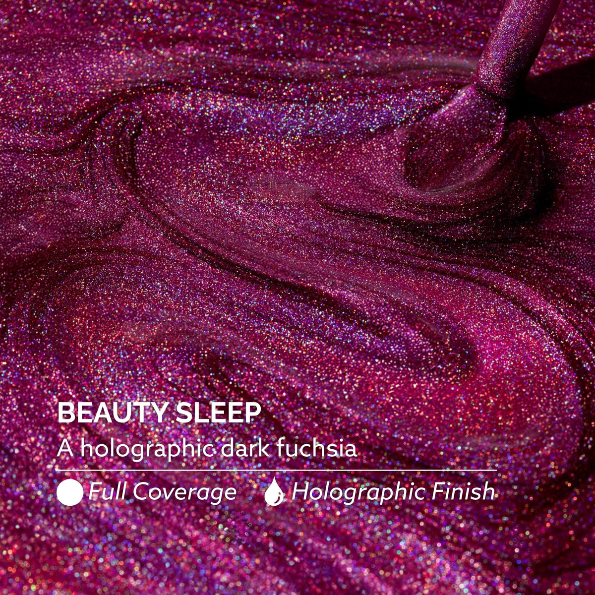 Dazzle Dry close-up holographic shimmer revealing multidimensional shine