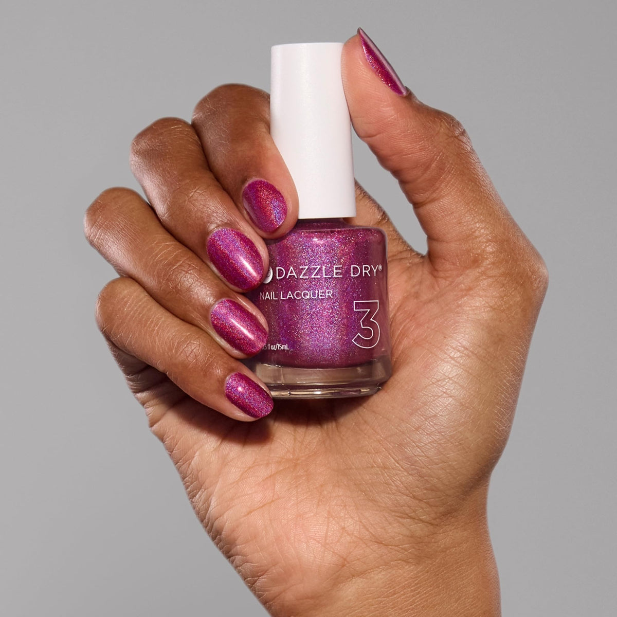 Dazzle Dry two-coats comparison showing opacity and even finish