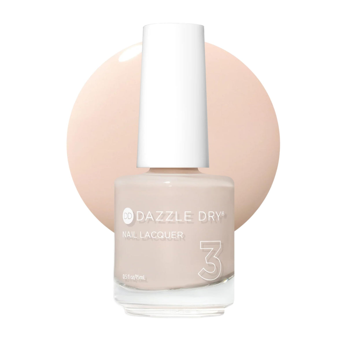 Dazzle Dry Boss bottle front view shows packaging and shade benefit