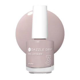 Dazzle Dry Broadway Beige bottle front view showing cool greige cream benefit