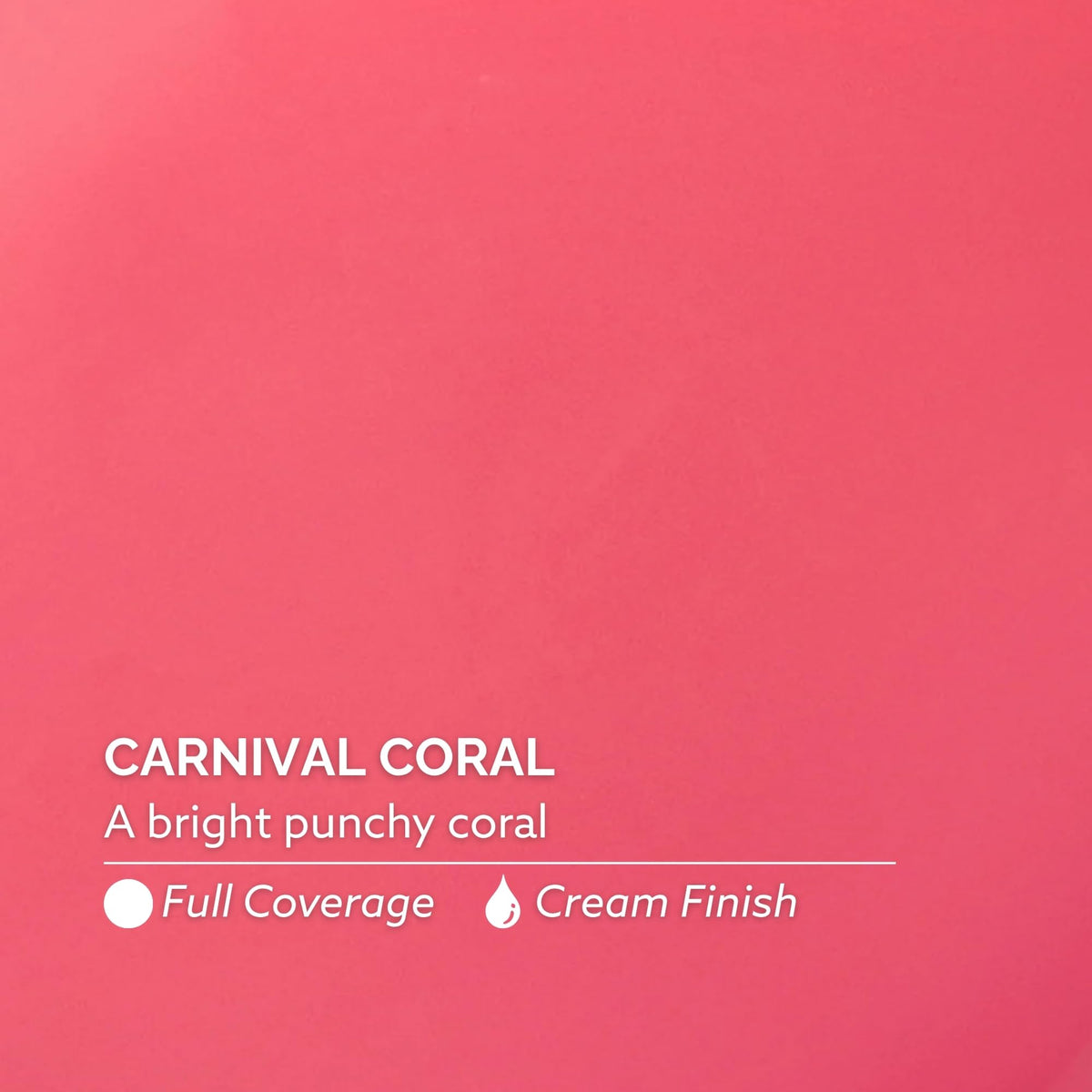 Dazzle Dry nail wheel swatch showing Carnival Coral true coverage
