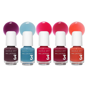 Dazzle Dry front packaging showing Carnival mini flight and quick-dry benefit
