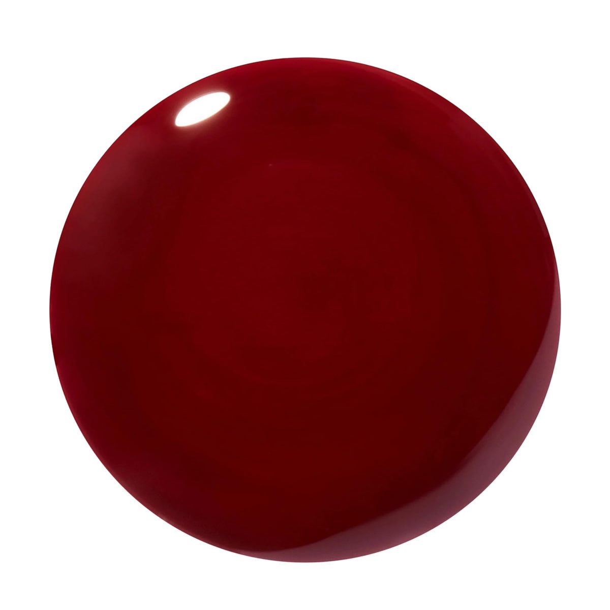 Dazzle Dry C.E.O. lacquer close-up showing deep wine red coverage benefit