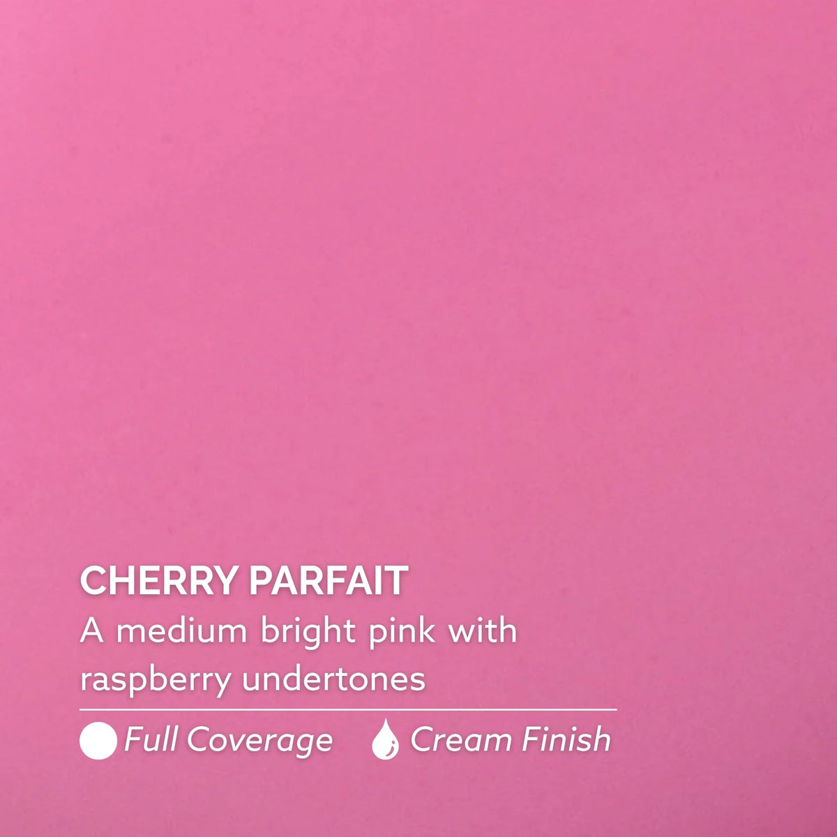 Dazzle Dry swatch on hand showing Cherry Parfait wear and even pigmentation benefit