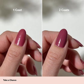 Dazzle Dry close-up of cream finish showing even texture and glossy benefit
