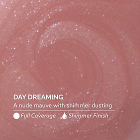 Dazzle Dry Day Dreaming swatch wheel displaying true nude mauve tone