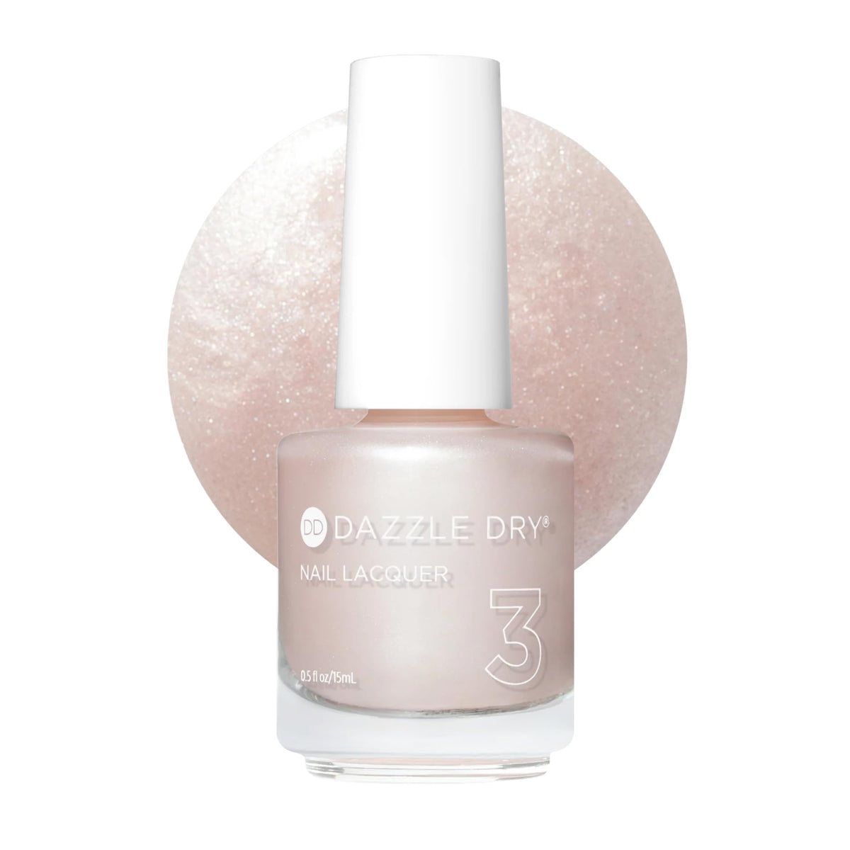 Dazzle Dry front bottle showing Endearment pale pink frost and brand clarity