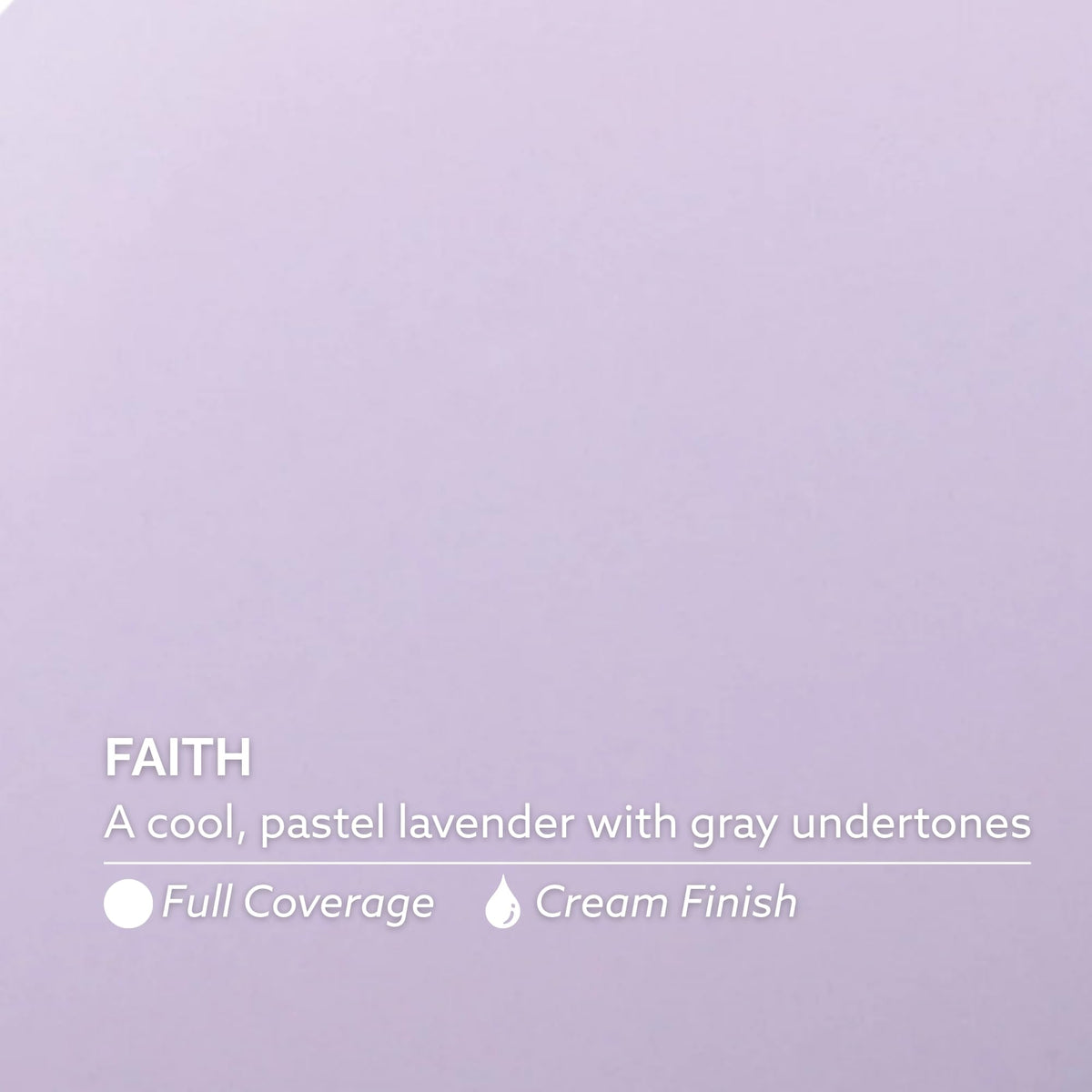 Close-up of brush stroke texture of Faith by Dazzle Dry, highlighting even finish