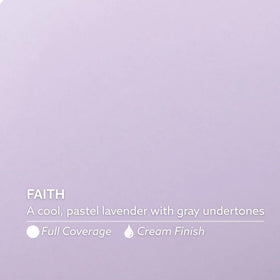 Close-up of brush stroke texture of Faith by Dazzle Dry, highlighting even finish