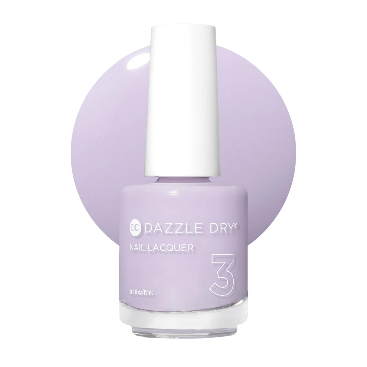 Dazzle Dry bottle front view showing Faith pastel lavender for clean presentation