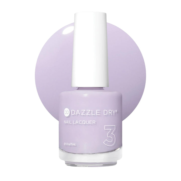 Dazzle Dry bottle front view showing Faith pastel lavender for clean presentation