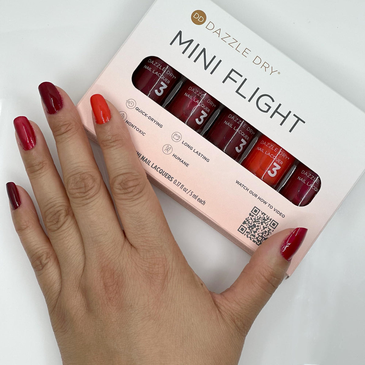 Dazzle Dry FAST TRACK CHERRY classic cherry red swatch offering timeless vibrant coverage