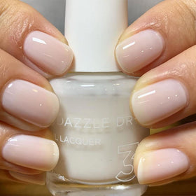 Dazzle Dry label close-up highlighting ingredients benefit non-toxic formulation