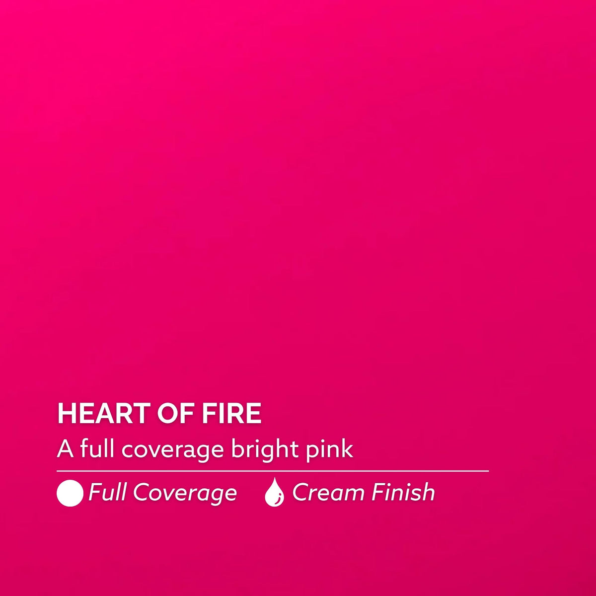 Dazzle Dry Heart of Fire cap and label close-up showing product details