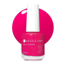 Dazzle Dry Heart of Fire front bottle showing vibrant pink shade and brand
