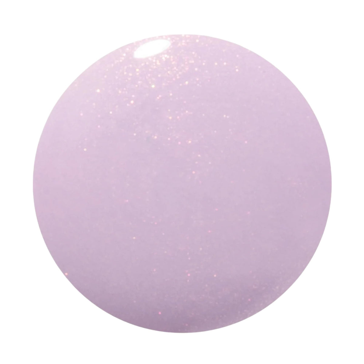 Dazzle Dry brush stroke of lovely lilac lacquer showing smooth application benefit
