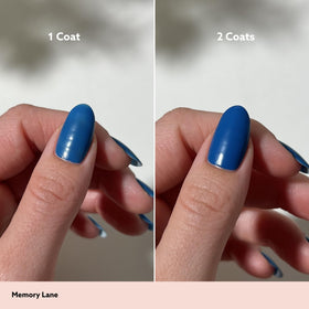 Dazzle Dry lacquer texture close-up showing creamy finish and even sheen