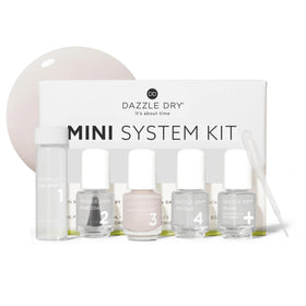 Dazzle Dry front packaging showing kit contents and travel convenience