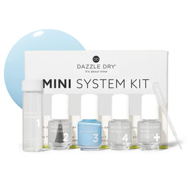 Dazzle Dry front packaging showing full mini kit and value