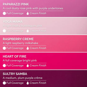 Dazzle Dry Paparazzi Pink close-up showing smooth cream coverage benefit