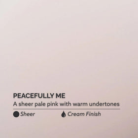 Dazzle Dry Peacefully Me on fingernails swatch illustrating natural warm undertone
