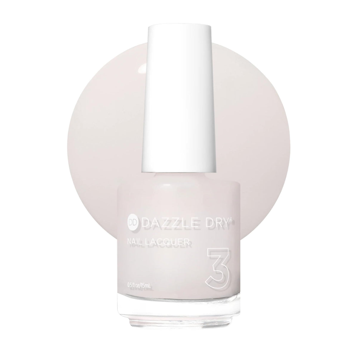 Dazzle Dry bottle front view showing Prima Ballerina delicate pink benefit: elegant base