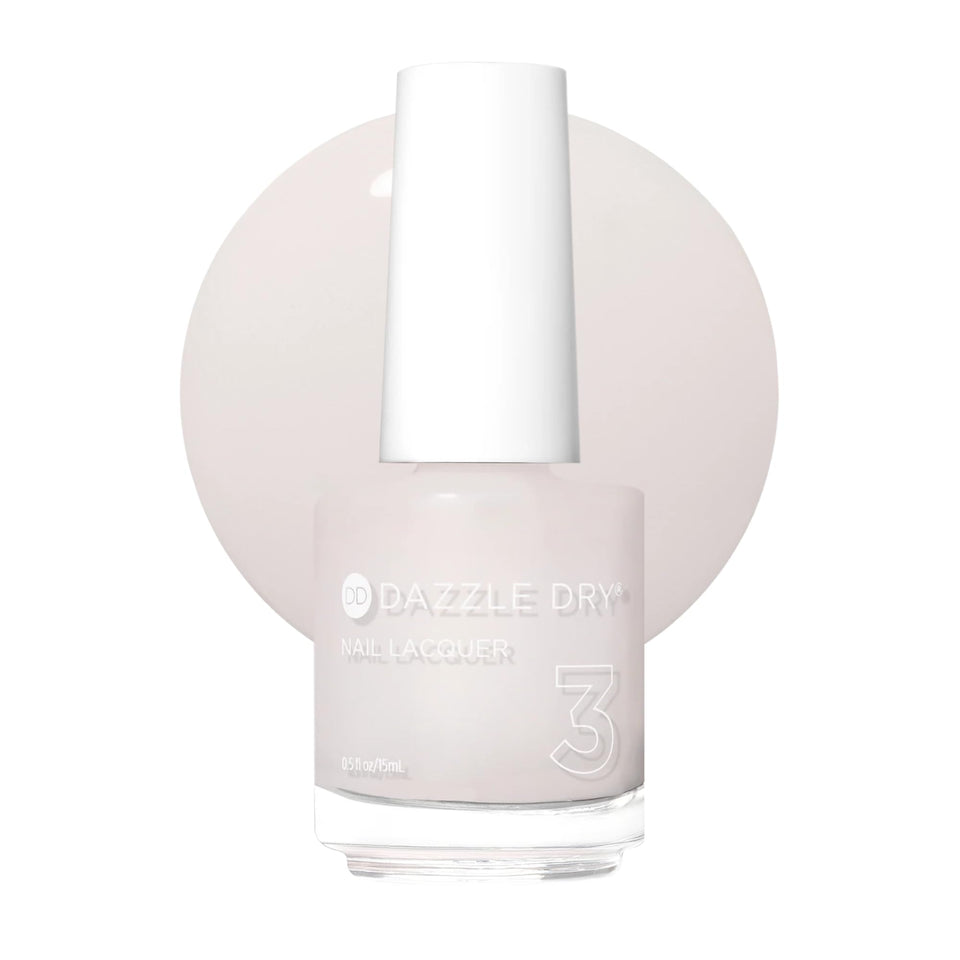 Dazzle Dry bottle front view showing Prima Ballerina delicate pink benefit: elegant base