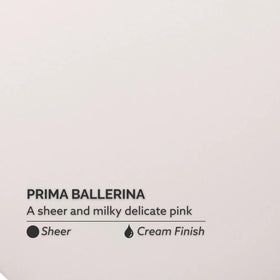 Dazzle Dry swatch wheel with Prima Ballerina showing buildable pink benefit: color options