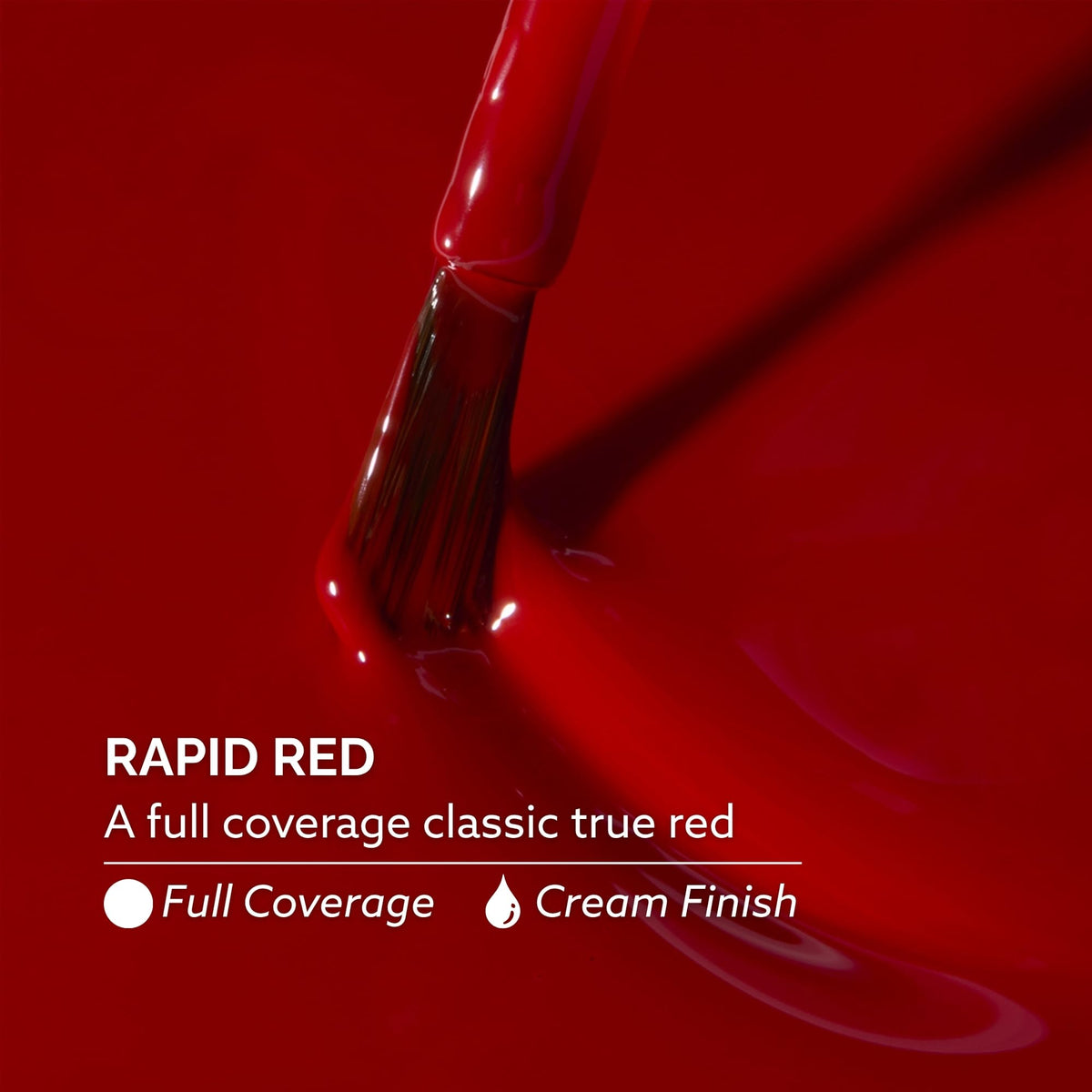 Dazzle Dry color swatch wheel with Rapid Red for shade accuracy benefit