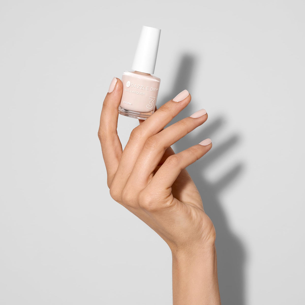 Dazzle Dry nail wheel swatches showing So On Pointe buildable opacity for color comparison