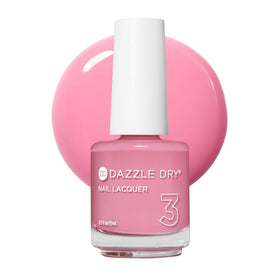 Dazzle Dry Soulmate front bottle showing bubblegum pink color and benefit of true shade