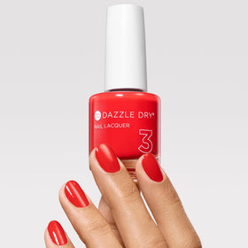 Dazzle Dry bottle cap and neck close-up highlighting controlled brush and precision