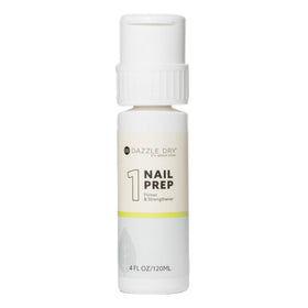 Dazzle Dry Step 1 front bottle with Menda pump showing label and volume benefit