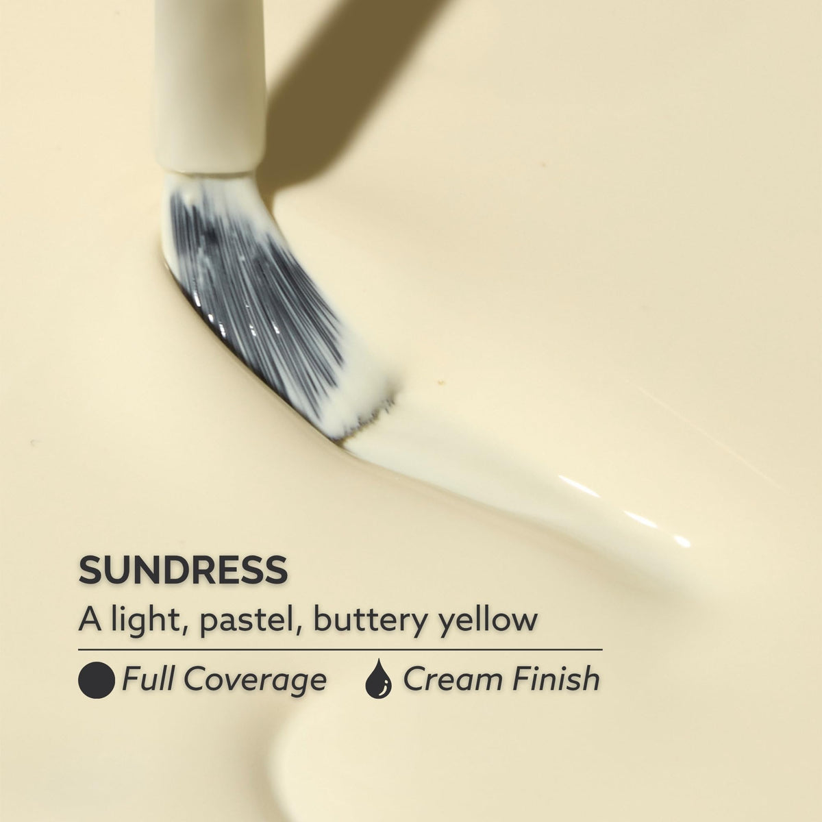 Dazzle Dry bottle cap and label close-up highlighting shade name