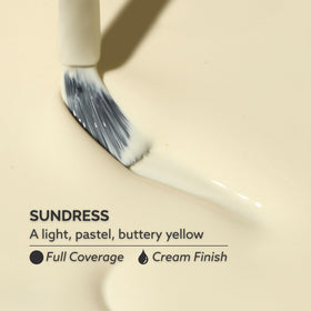 Dazzle Dry bottle cap and label close-up highlighting shade name
