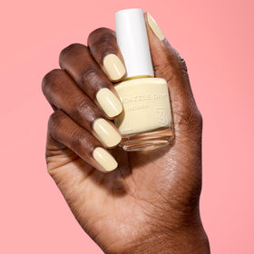 Dazzle Dry two-coat comparison showing opacity and even coverage