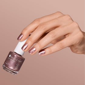 Dazzle Dry swatch of rose gold metallic Out N' About showing true finish