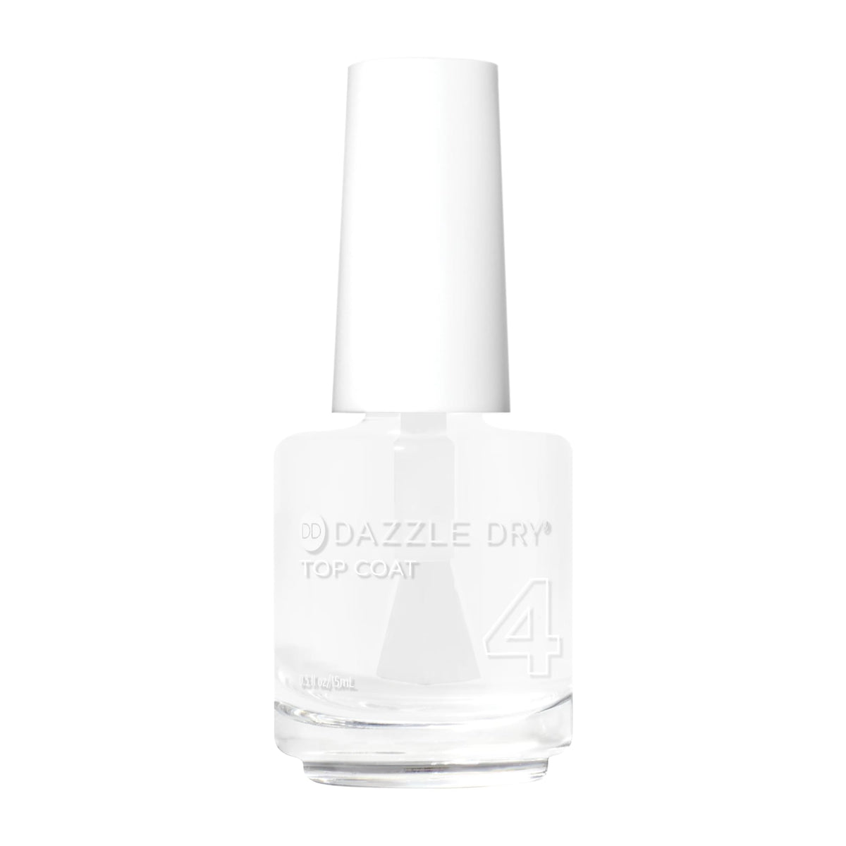 Dazzle Dry front bottle view showing clear quick-dry top coat and label benefit