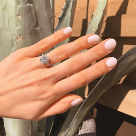 Dazzle Dry in a lifestyle desktop manicure scene showing effortless salon results