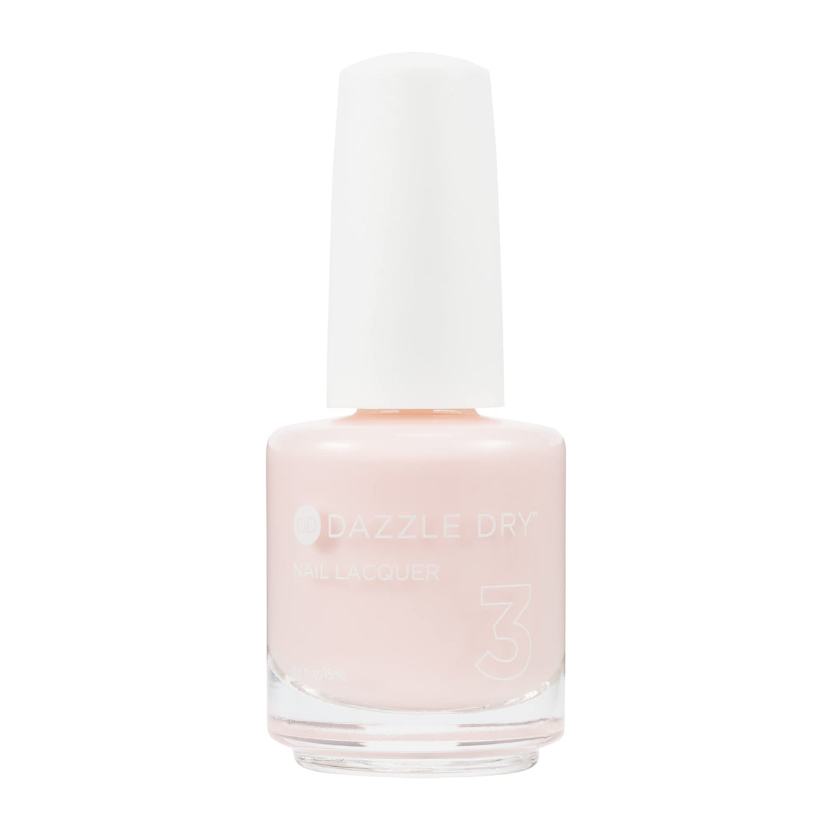Dazzle Dry Truth front bottle showing pale pink shade and quick-dry finish