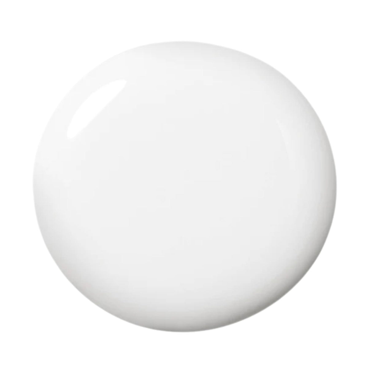 Dazzle Dry White Lightning lacquer close-up showing full-coverage cream finish