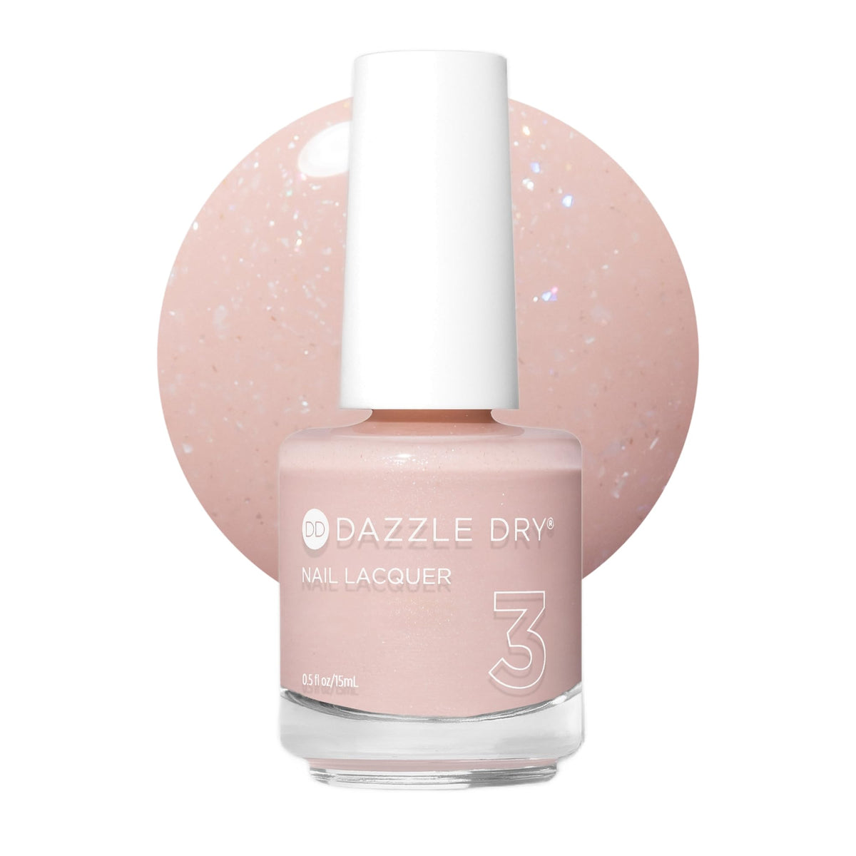 Dazzle Dry front bottle view showing Wish shade and compact design benefit