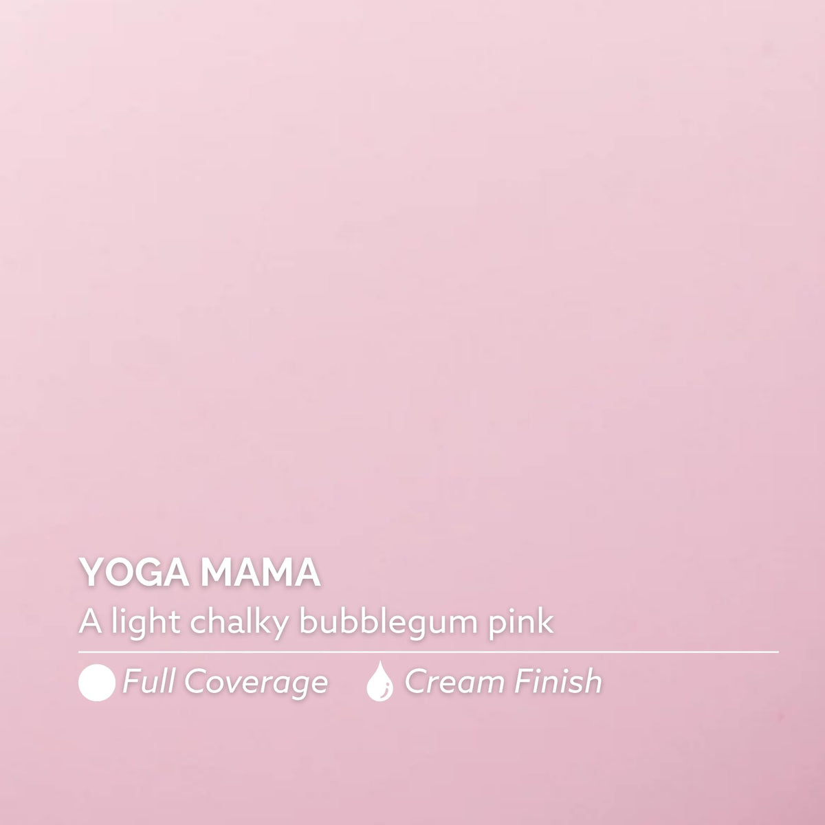 Dazzle Dry Yoga Mama swatch on paper illustrating true bubblegum pink shade