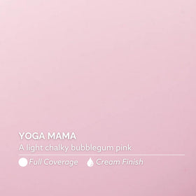 Dazzle Dry Yoga Mama swatch on paper illustrating true bubblegum pink shade