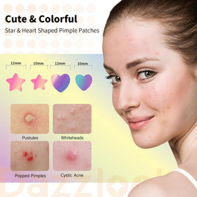 Dazzlook collection flatlay of stars and hearts showing fun skincare personalization benefit