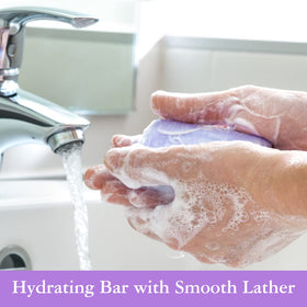 DBEAUTYM soap bar with included bubble net producing richer lather
