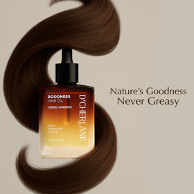 D'Cherlane before and after hair comparison illustrating reduced frizz and added shine
